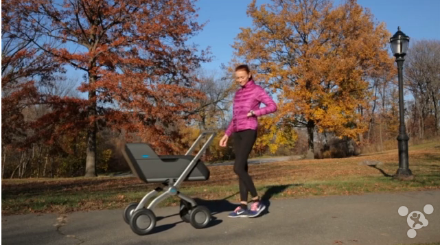 Can you walk in front of the latest smart stroller